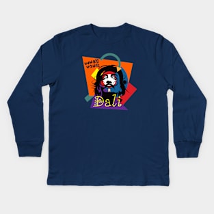 Whose your Dali Kids Long Sleeve T-Shirt